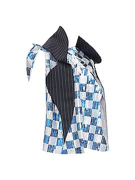 Comme des Garçons Comme Des Garcons Checkered Sequin Wool Trim Vest (view 1)