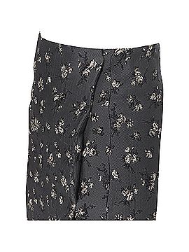 Brock Collection Brock Collection floral cloque dart knitee length pencil skirt (view 2)