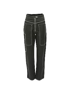 Isabel Marant Isabel Marant Cotton Topstitch Pocketed Carpenter Pants (view 1)
