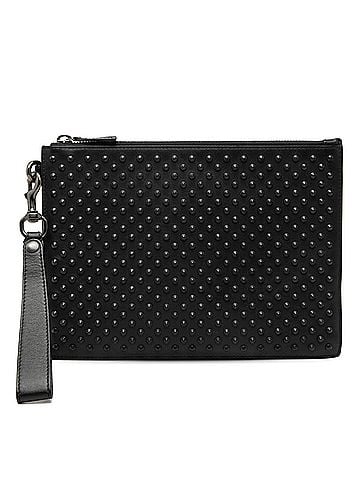 Gucci Studded Calfskin Clutch (view 1)