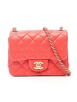 Chanel Chanel Mini Matelassé Shoulder Bag/Handbag, Lambskin Leather, Women's, Pink (view 1)