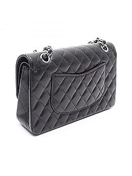 Chanel Chanel Matelassé Double Flap Shoulder Bag/Handbag, Caviar Leather (Grained Calfskin), Women's, Black, A01112 (view 2)