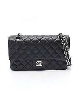 Chanel Chanel Matelassé Double Flap Shoulder Bag/Handbag, Caviar Leather (Grained Calfskin), Women's, Black (view 1)