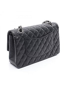 Chanel Chanel Matelassé Double Flap Shoulder Bag/Handbag, Caviar Leather (Grained Calfskin), Women's, Black (view 2)