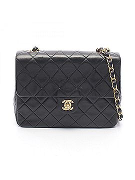 Chanel Chanel Mini Matelassé 20 Shoulder Bag/Handbag, Lambskin Leather, Women's, Black (view 1)