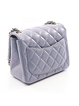 Chanel Chanel Mini Matelassé Metallic Shoulder Bag/Handbag, Lambskin Leather, Women's, Blue (view 2)