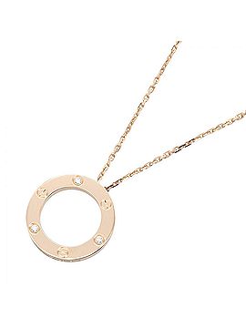 Cartier Cartier Love Necklace 3PD Jewelry 18KPG (Pink Gold) Diamond Women's Gold Tone Clear B7014700 (view 1)
