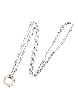 Cartier Cartier Love Circle Necklace 2PD Jewelry 18KWG (White Gold) Diamond Women's Silver Tone Clear B7219400 (view 2)