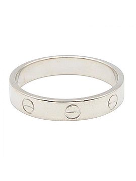 Cartier Cartier Mini Love Ring, 18K White Gold (18KWG), Silver Tone, B4085100 (Men's/Women's) (view 2)
