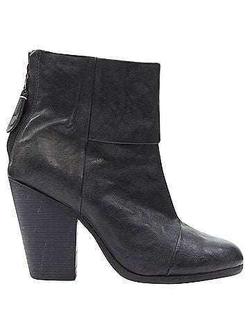 Rag & Bone Rag &amp; Bone leather round toe chunky stacked heel western ankle boot (view 1)