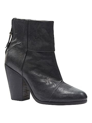 Rag & Bone Rag &amp; Bone leather round toe chunky stacked heel western ankle boot (view 2)