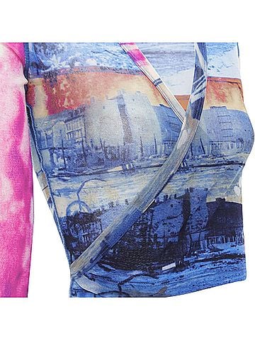 Jean Paul Gaultier Jean Paul Gaultier Soleil sheer wrap top (view 2)