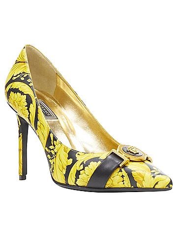 Versace Versace Baroque Hibiscus Medusa leather pump (view 2)