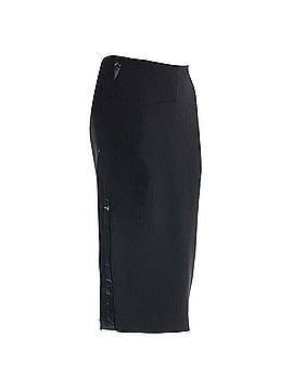 Victoria Beckham Victoria Beckham silk wool trimmed side pencil skirt (view 1)