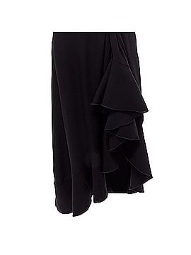 Dion Lee Dion Lee silk one shoulder drape asymmetric ruffle dress (view 2)