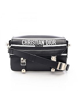 Christian Dior Christian Dior Dior Diorcamp Shoulder Bag Handbag Leather Women's Black/White (view 1)