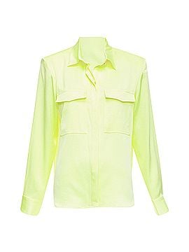 Alex Perry Alex Perry padded shoulder button down overshirt (view 1)