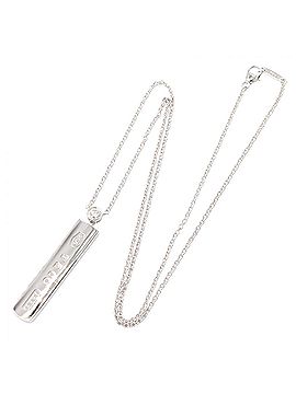Tiffany & Co. Tiffany &amp; Co. 1837 Bar Necklace 1PD Jewelry 18KWG (White Gold) Diamond Women's Silver Tone Clear (view 2)