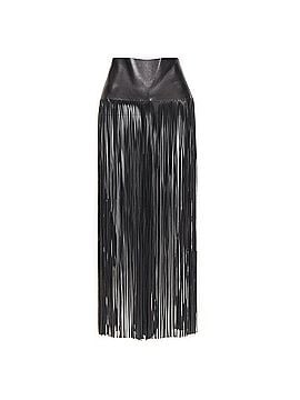 Mario Valentino Valentino Runway lambskin leather fringe belt overskirt (view 1)