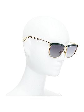 Christian Dior Dior green bridge gold squoval sunglasses (view 1)
