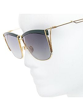 Christian Dior Dior green bridge gold squoval sunglasses (view 2)