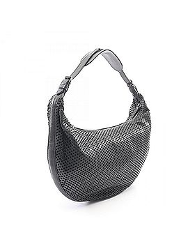Christian Dior Christian Dior Dior Mesh Hobo Bag Shoulder Handbag Leather Women's Black (view 2)