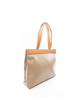 Céline Celine Macadam Tote Bag Handbag, Coated Canvas Leather, Women's, Beige (view 2)