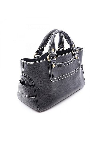 Céline Celine Boogie Bag Handbag, Leather, Women's, Black (view 2)