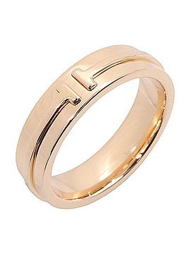 Tiffany & Co. Tiffany &amp; Co. T Narrow Ring, 18K Pink Gold (PG), Women's, Tone, 60151315 (view 1)