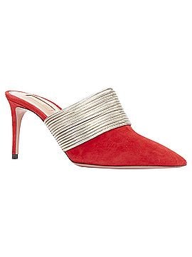 Aquazzura Aquazzura Rendez Vous Gold Tone Multi-Strand Heel Mules (view 2)