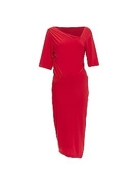 Donna Karan New York Donna Karan Asymmetric Neck Tuck Draped Midi Dress (view 1)