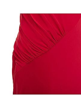 Donna Karan New York Donna Karan Asymmetric Neck Tuck Draped Midi Dress (view 2)