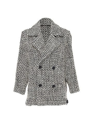 Saint Laurent Saint Laurent Tweed Power Shoulder Oversized Coat (view 1)