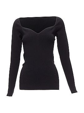 Balenciaga Balenciaga Demna modal knit sweetheart neckline knitted top (view 1)