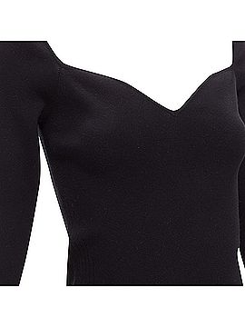 Balenciaga Balenciaga Demna modal knit sweetheart neckline knitted top (view 2)
