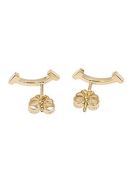 Tiffany & Co. Tiffany &amp; Co. T Smile Mini Earrings, 18K (Yellow Gold), Women's, Gold Tone, 60150766 (view 2)