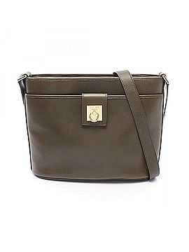 Céline Celine Gancini Shoulder Bag/Handbag, Leather, Women's, Khaki (view 1)
