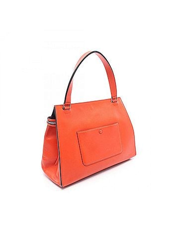 Céline Celine EDGE MEDIUM Handbag, Leather, Women's, Orange, 172613 (view 2)
