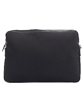 Gucci Gucci black nylon leather trim crossbody messenger laptop bag (view 2)