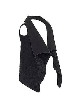 Roland Mouret Roland Mouret wool mohair blend draped collar sleeveless vest jacket (view 1)