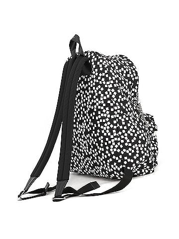 Céline Celine Backpack, Design Print, Medium, Nylon Canvas, 188382, Black/White, Handbag, CELINE (view 2)