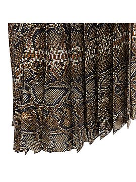 Victoria Beckham Victoria Beckham silk animal print pleated midi skirt (view 2)