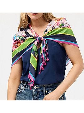 Johnny Was Women's Gerbera Silk Scarf (view 2)