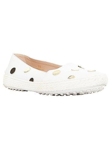 Tod's Tod's white gold polka dot loafers (view 2)