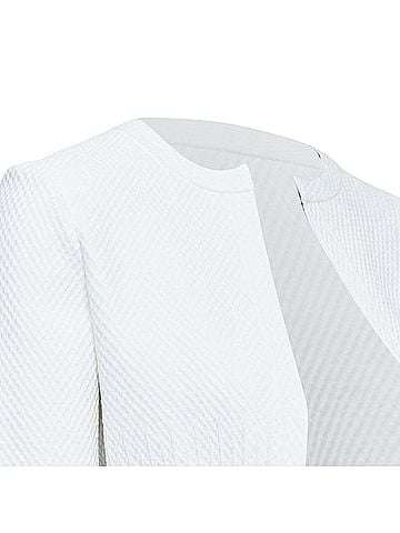 Alaïa Alaia viscose blend textured knit cropped cardigan jacket (view 2)