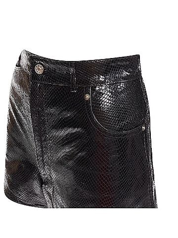 Manokhi Manokhi scaled leather high waisted shorts (view 2)
