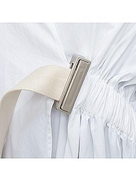 Acne Acne Studios Chen Poplin buckle belted utility dress (view 2)