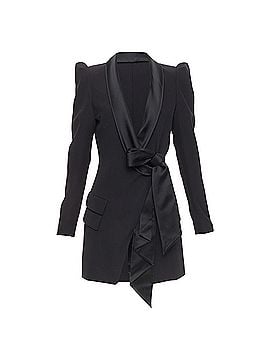 Alexandre Vauthier ALEXANDRE VAUTHIER COUTURE S2018 Runway black pagoda shoulder blazer dress FR36 (view 1)