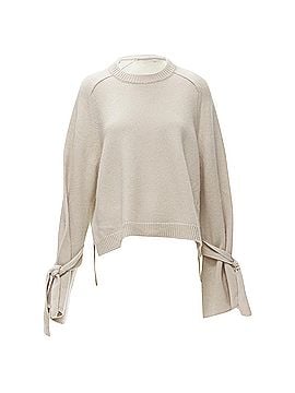 Tibi TIBI cashmere contrast bow tie cuff overd sweater (view 1)