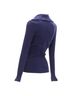 Alaïa 100% Wool Blue Alaia wool blend button turtleneck sweater top Size 10 - photo 6